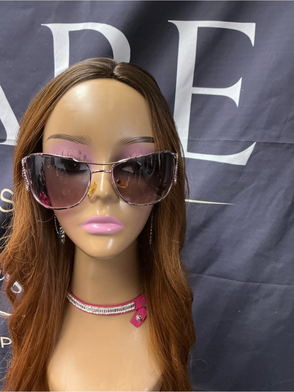 Roberto Cavalli Oversized Gradient Sunglasses with Embellished Arms